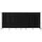 National Public Seating NPS Room Divider, 6' Height, 7 Sections, Black RDB6-7PT10 - alternate 1